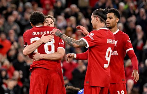Game summary of the Liverpool vs. Union St.-Gilloise Uefa Europa League game, final score 2-0, from 5 October 2023 on ESPN (UK).